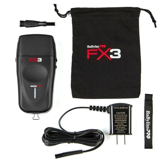 BABYLISS PRO FX3 DOUBLE FOIL SHAVER - BLACK