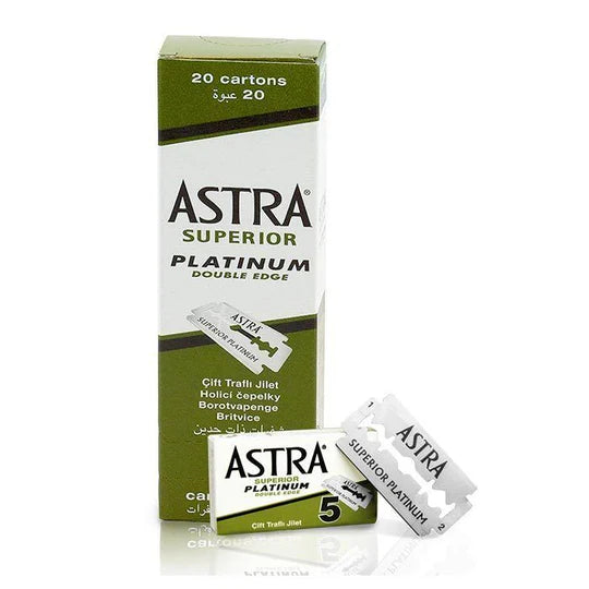ASTRA SUPERIOR STAINLESS DOUBLE EDGE BLADES - 100 BLADES