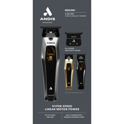 Andis Recon Trimmer 562697 Professional DLC T-Blade