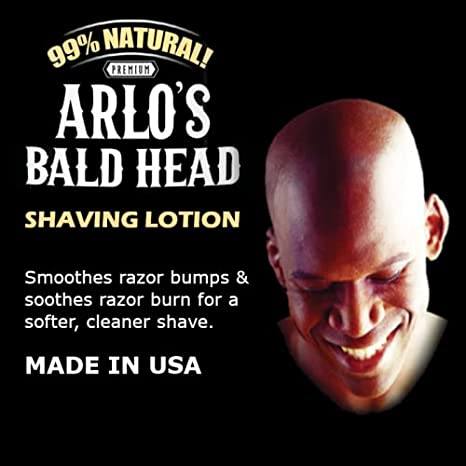 Arlo’s Bald Head Shaving Lotion 6 oz bottle