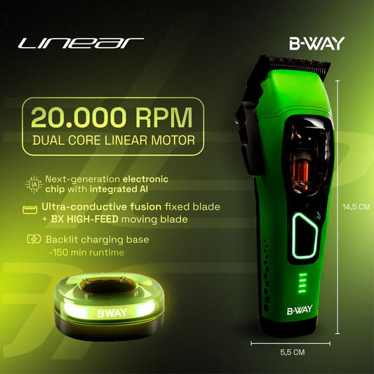 B-Way Linear Clipper Lemon Dual Core AI Professional Clipper