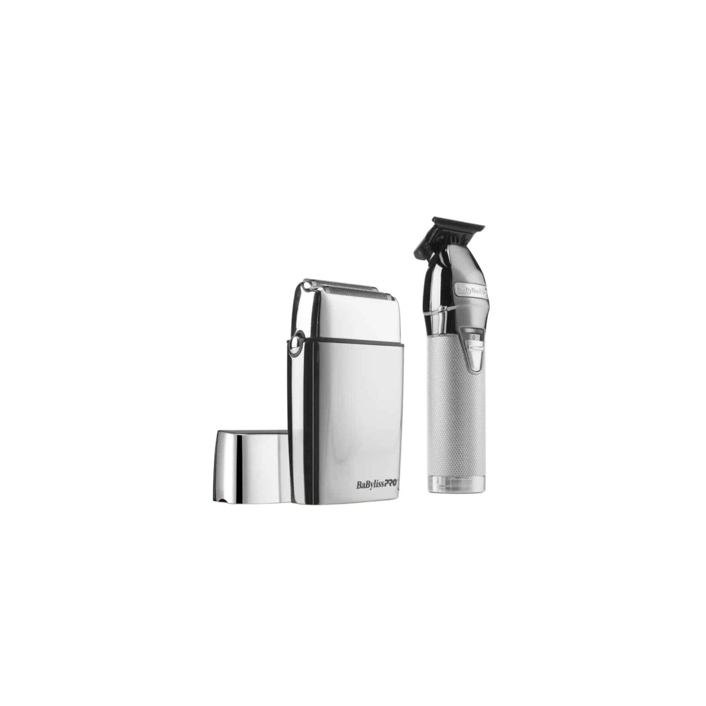 BABYLISSPRO LIMITED SILVER TRIMMER AND DOUBLE FOIL SHAVER COMBO # FXDUOFS2TS