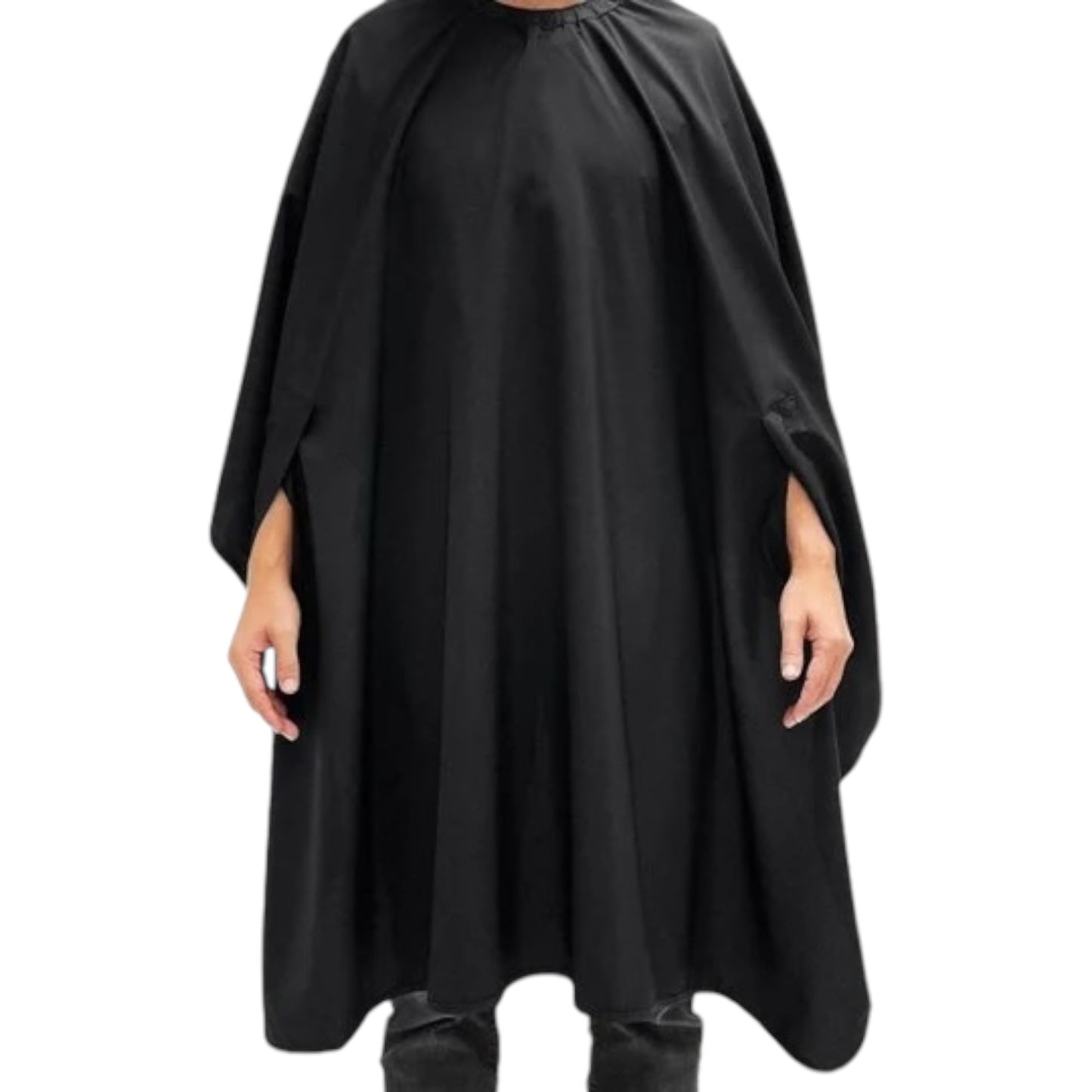 BARBER STRONG THE HANDS FREE BARBER CAPE - SOLID BLACK