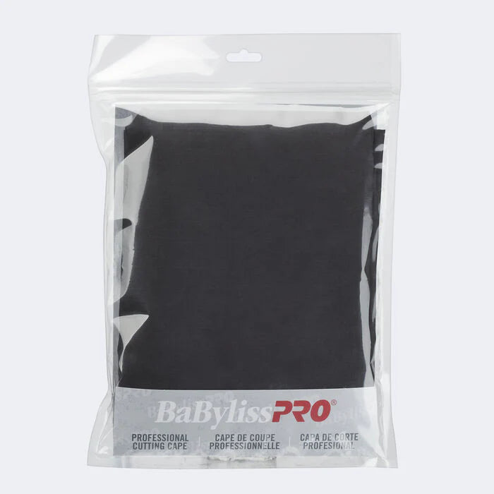 BaBylissPRO Black Barber Cape Static-Free Water-Repellent BBCAPEMB