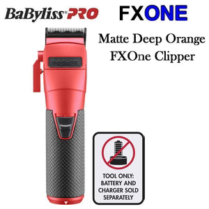BaBylissPRO FXONE Matte Deep Orange Clipper – Brushless Fade Tool