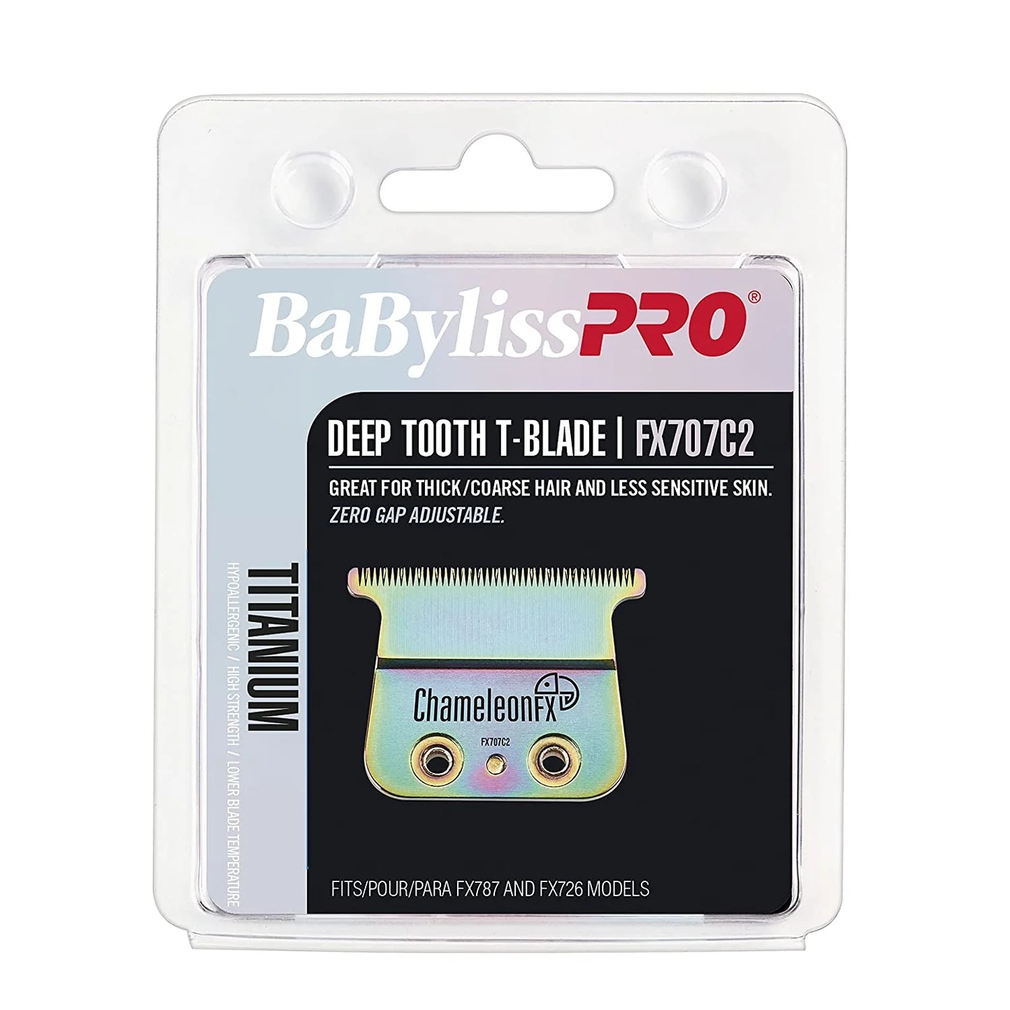 Babyliss PRO Chameleon Titanium Deep Tooth Trimmer T-Blade # FX 707C2