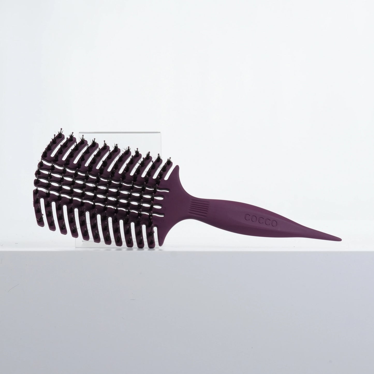 Cocco Aura Vent Boar Brush Purple Boar Bristles