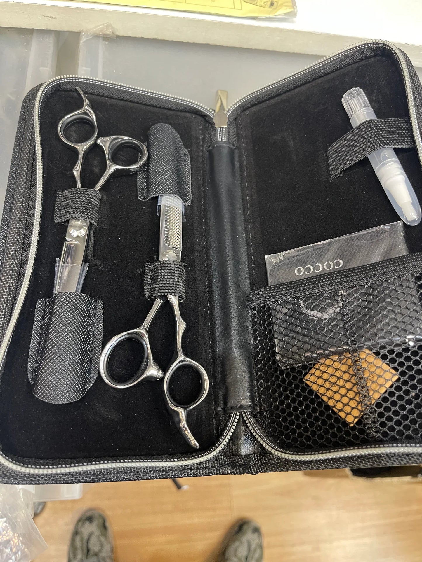 Cocco Hair Bender Pro Super Cobalt Scissor Set – Right Hand Professional Barber Shears