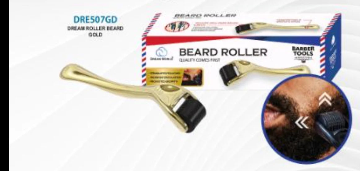 Dream Beard Roller – Stimulates Follicles & Promotes Beard Growth Gold