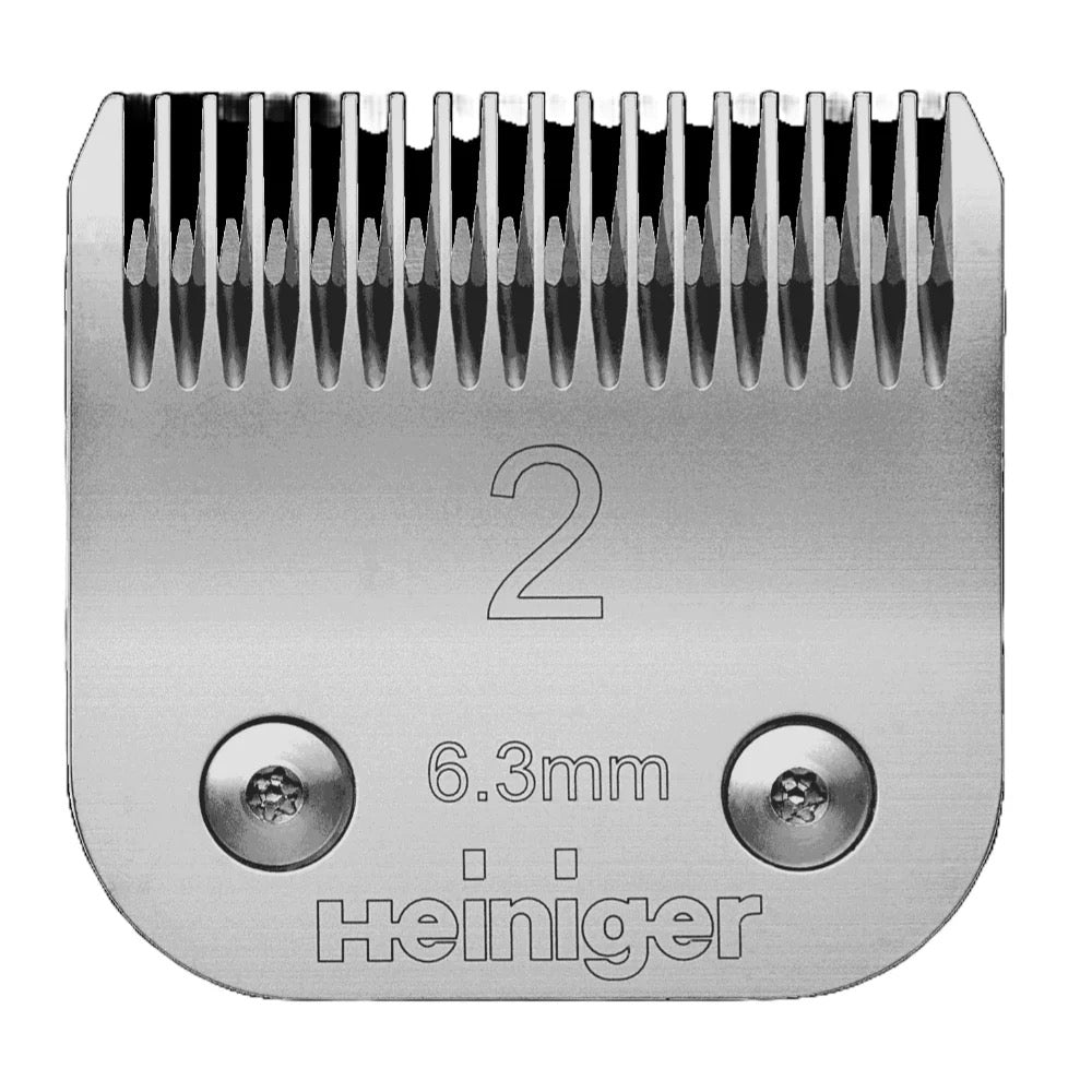Heiniger Size 2 detachable clipper blade 6.3mm Swiss precision