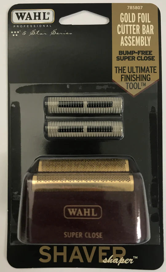 WAHL PROFESSIONAL 5-STAR SERIES - REPLACEMENT FOIL AND CUTTER BAR ASSEMBLY - RED AND GOLD #7031-100