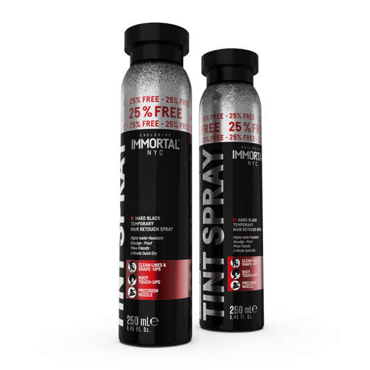 Immortal Hard Black Temporary Hair Enhancement Tint Spray 250ml