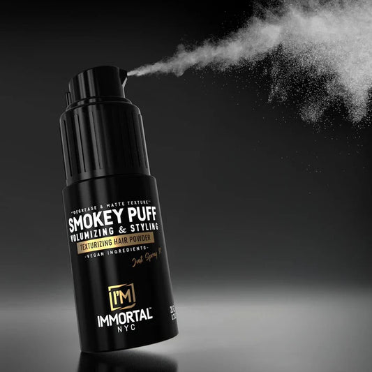 Immortal NYC Smokey Puff black styling powder spray matte volume