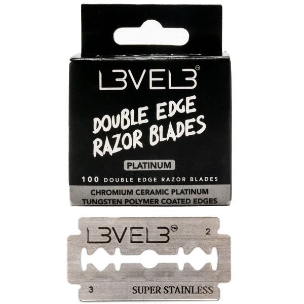 L3VEL3 Double Edge Razor Blades 100pk – Smooth, Safe Precision