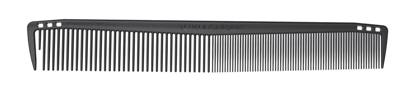 Olivia Garden CarbonLite CL-1 7 inch carbon cutting barber comb