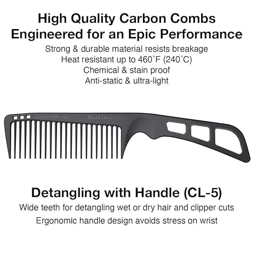 Olivia Garden CarbonLite Detangling Comb CL-5