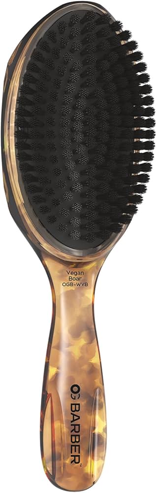 Olivia Garden OG Barber Wave Brush Vegan Boar Bristles