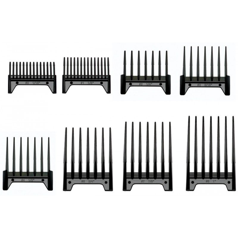 Oster Fast Feed 8 Piece Comb Attachment Set Professional Guide Guards
