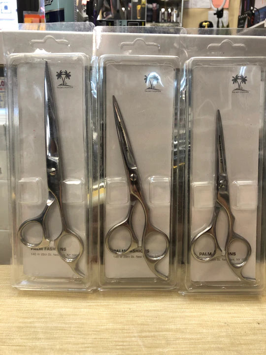 Professional barber shear stainless steel ergonomic handle
