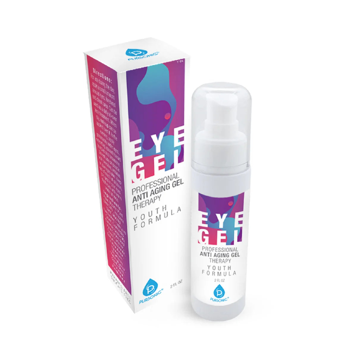 Pursonic professional anti aging eye gel under eye treatment 2oz