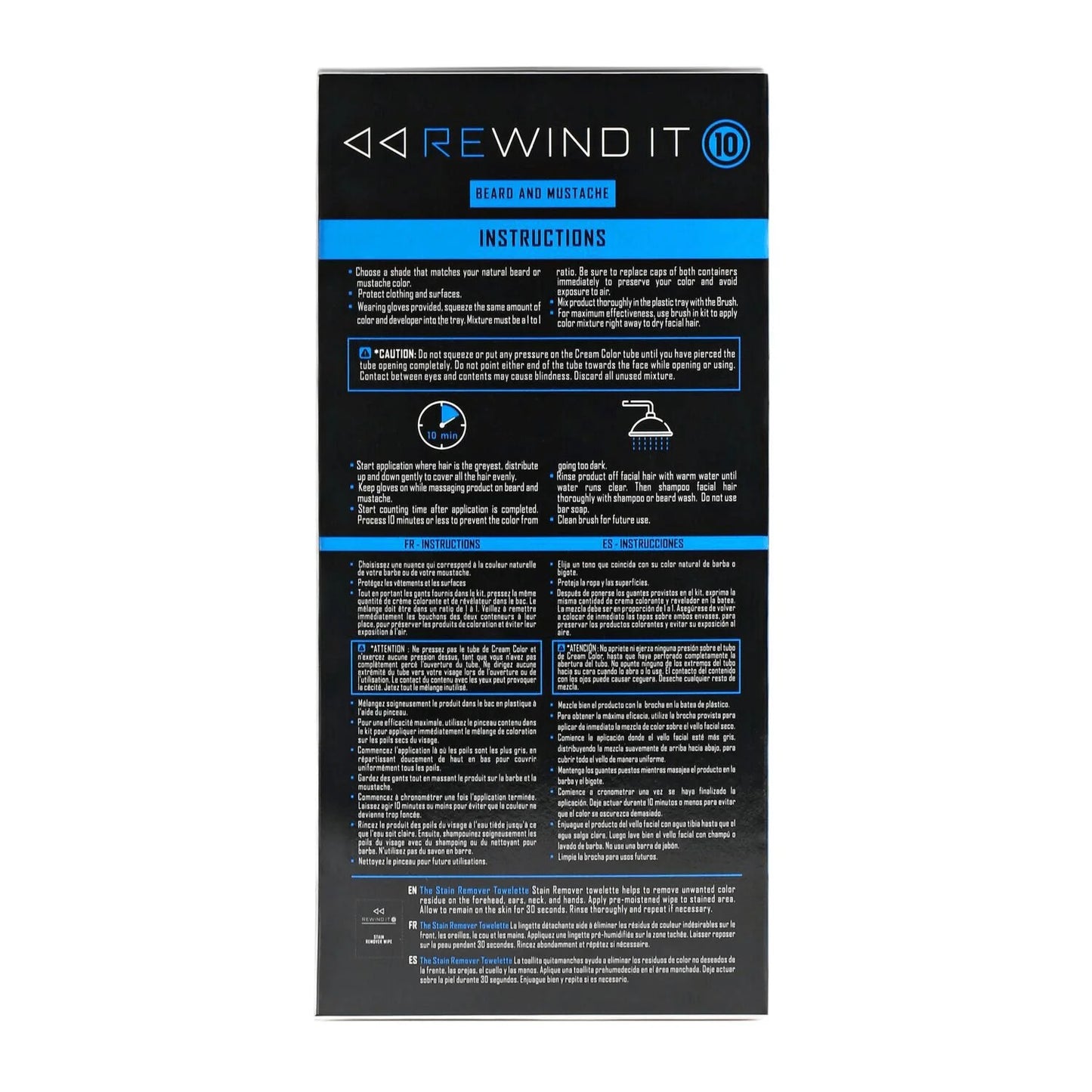 Rewind It beard color medium blonde ammonia free