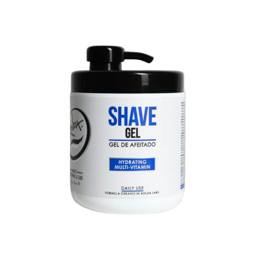 Rolda Multivitamin Shave Gel 17.6oz clear barber shaving gel