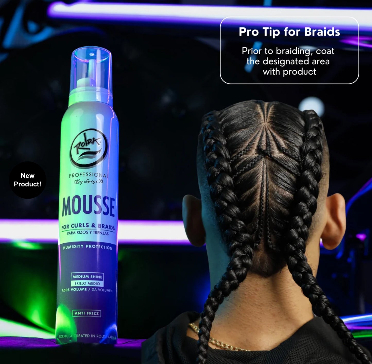 Rolda - Hair Mousse for Curly Hair & Braids