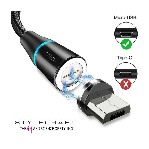 StyleCraft magnetic power cord SCMPC mini USB charging cable