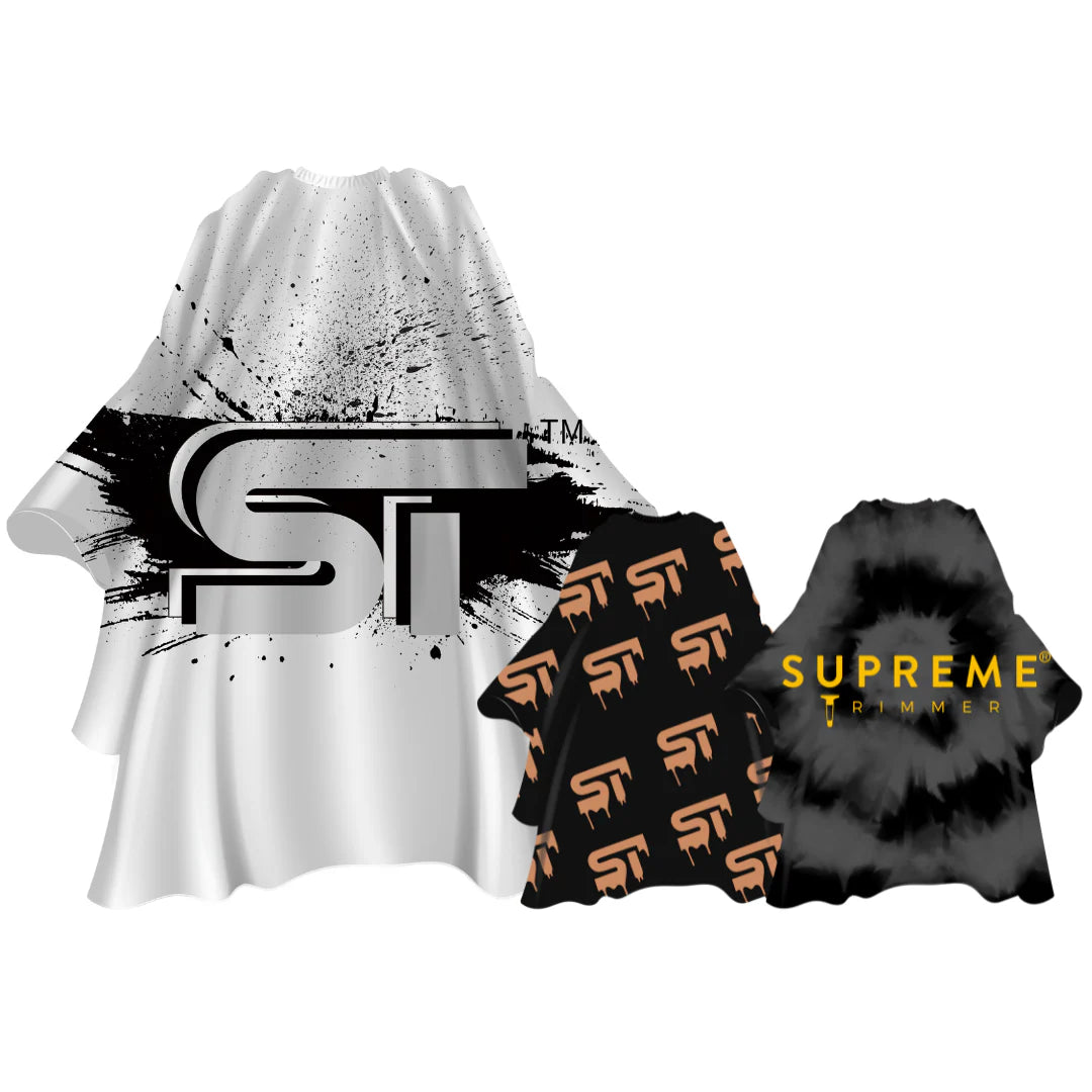 Supreme Trimmer Barber Cape 3 Pack Waterproof Designs