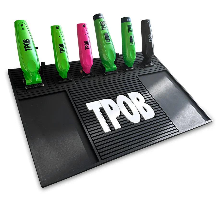 TPOB Blackout Edition Magnetic Barber Workstation Mat