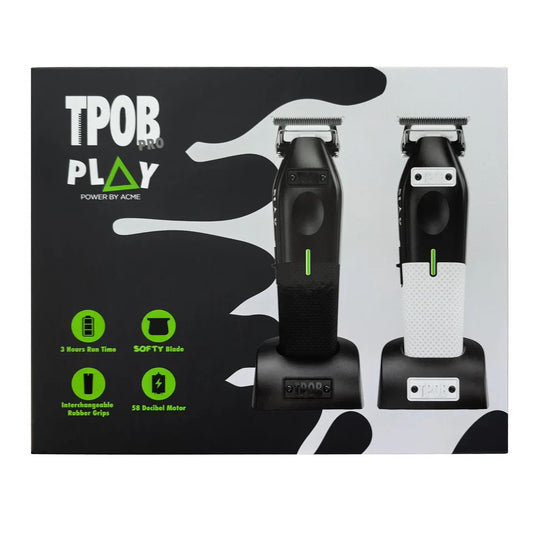 TPOB Play Trimmer Black and White cordless lineup trimmer