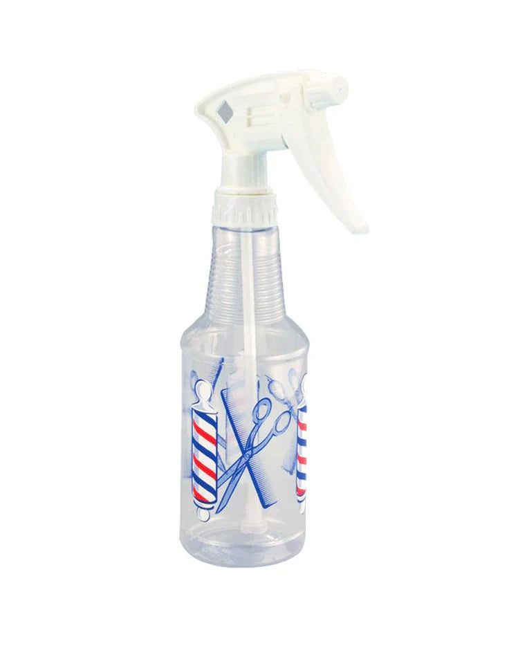 Tolco Barber Pole Spray Bottle 16 oz clear bottle front view