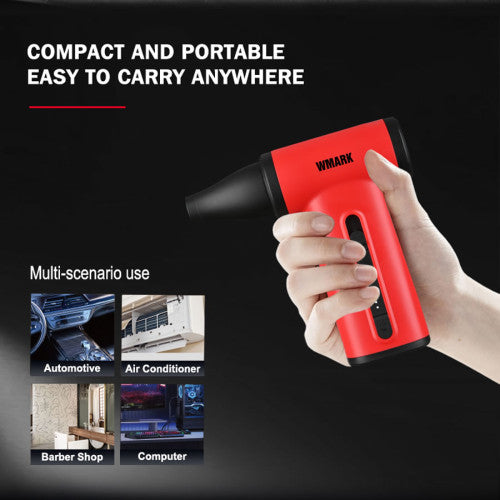 WMARK NG-TB001 Mini Jet Turbo Air Duster Red High-Speed Cordless Air Blower