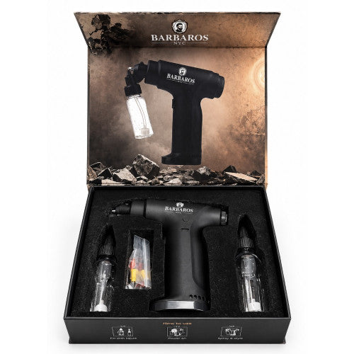 Barbaros Flow 360 Airbrush black product kit view