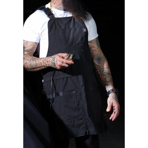 Barber Strong professional barber apron worn in shop
