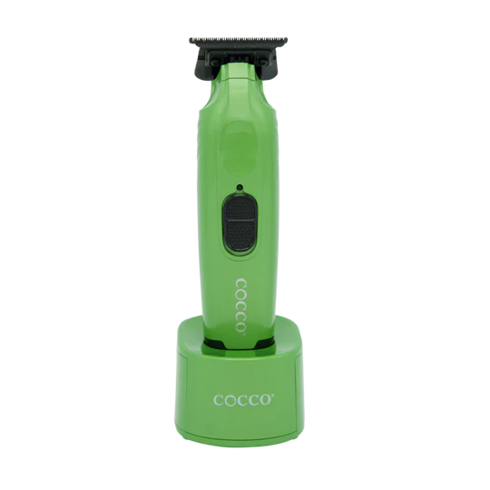 Cocco Hyper Veloce Pro green trimmer product and accessories view