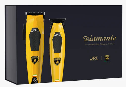 JRL Lamborghini Diamante Cordless Clipper & Trimmer Combo Set - Yellow # DI2025Y