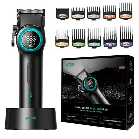 VGR V-001 BLDC Motor Clipper – Black
