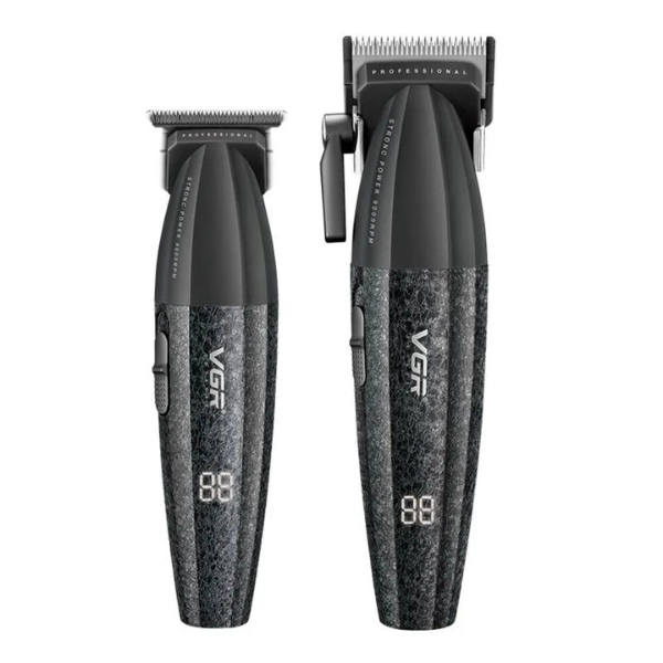 VGR V-640S2 Pro Clipper & Trimmer Combo – Black