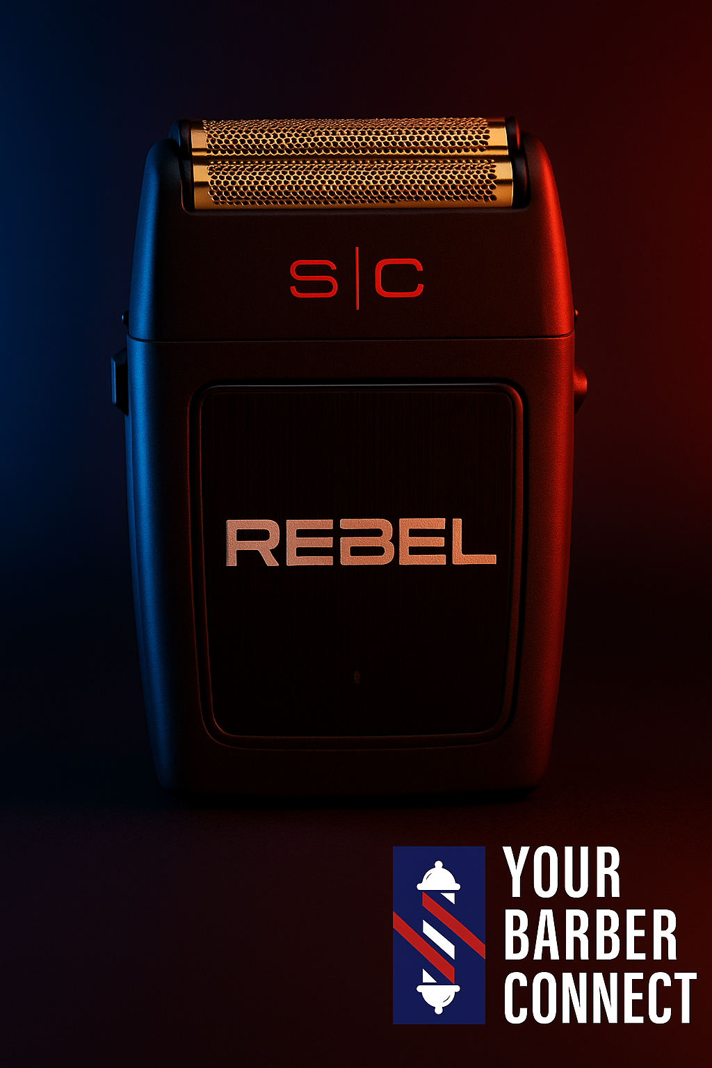 StyleCraft Pro Rebel Foil Shaver #SC802B | 11,000 RPM Super-Torque Motor & Gold Titanium Foil