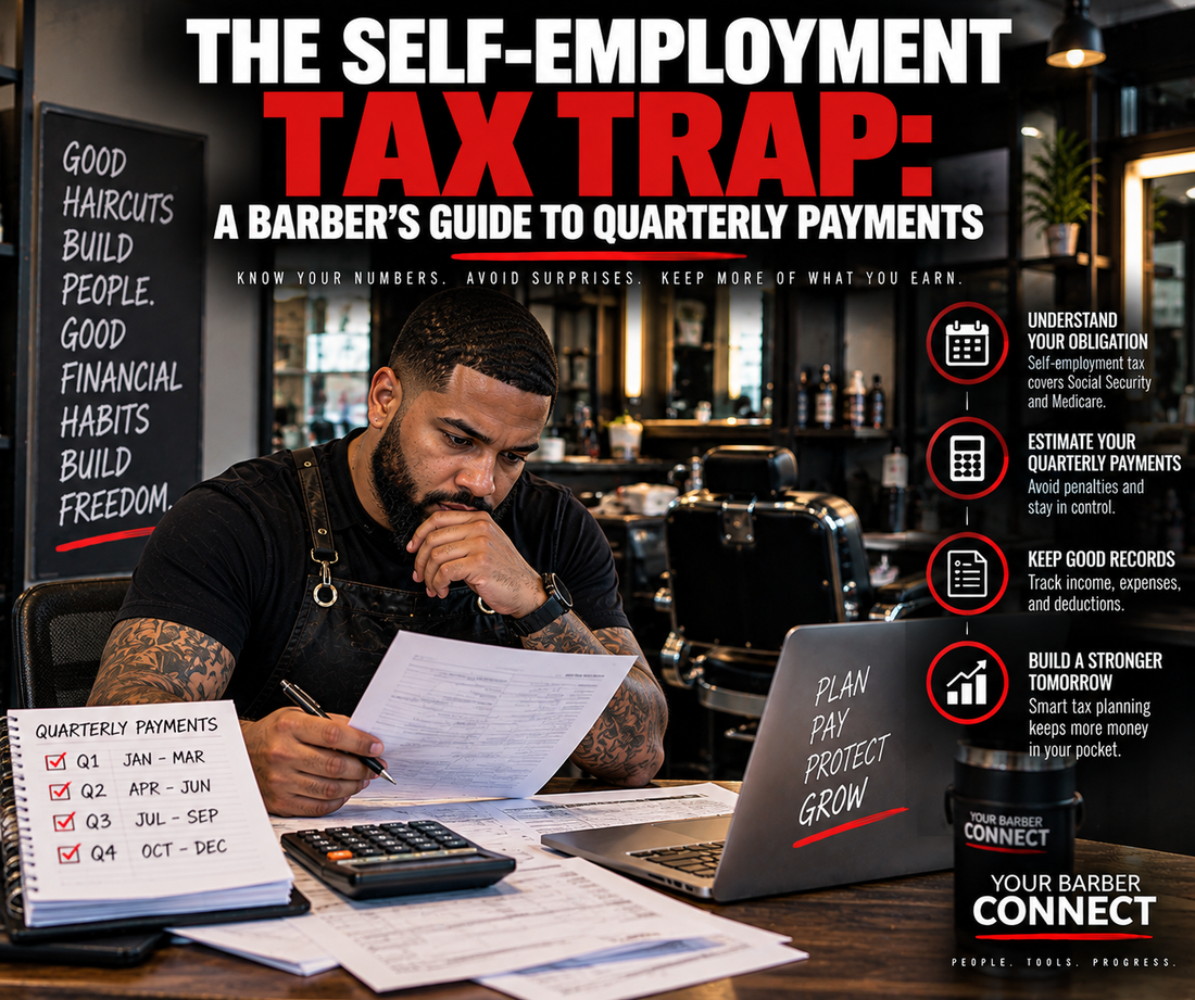 Your Barber Connect-The Self-Employment Tax Trap: A Barber's Guide to Quarterly Payments