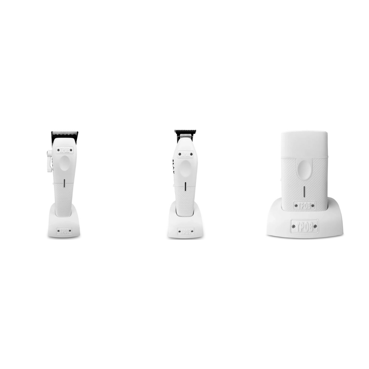 TPOB PLAY Whiteout Trio 3-piece bundle: PLAY clipper, PLAY trimmer, PLAY shaver in white