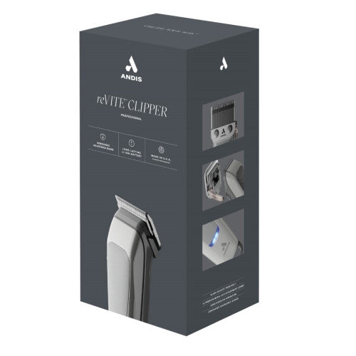 Andis reVITE Clipper #86100 Professional Cordless Taper Blade Clipper