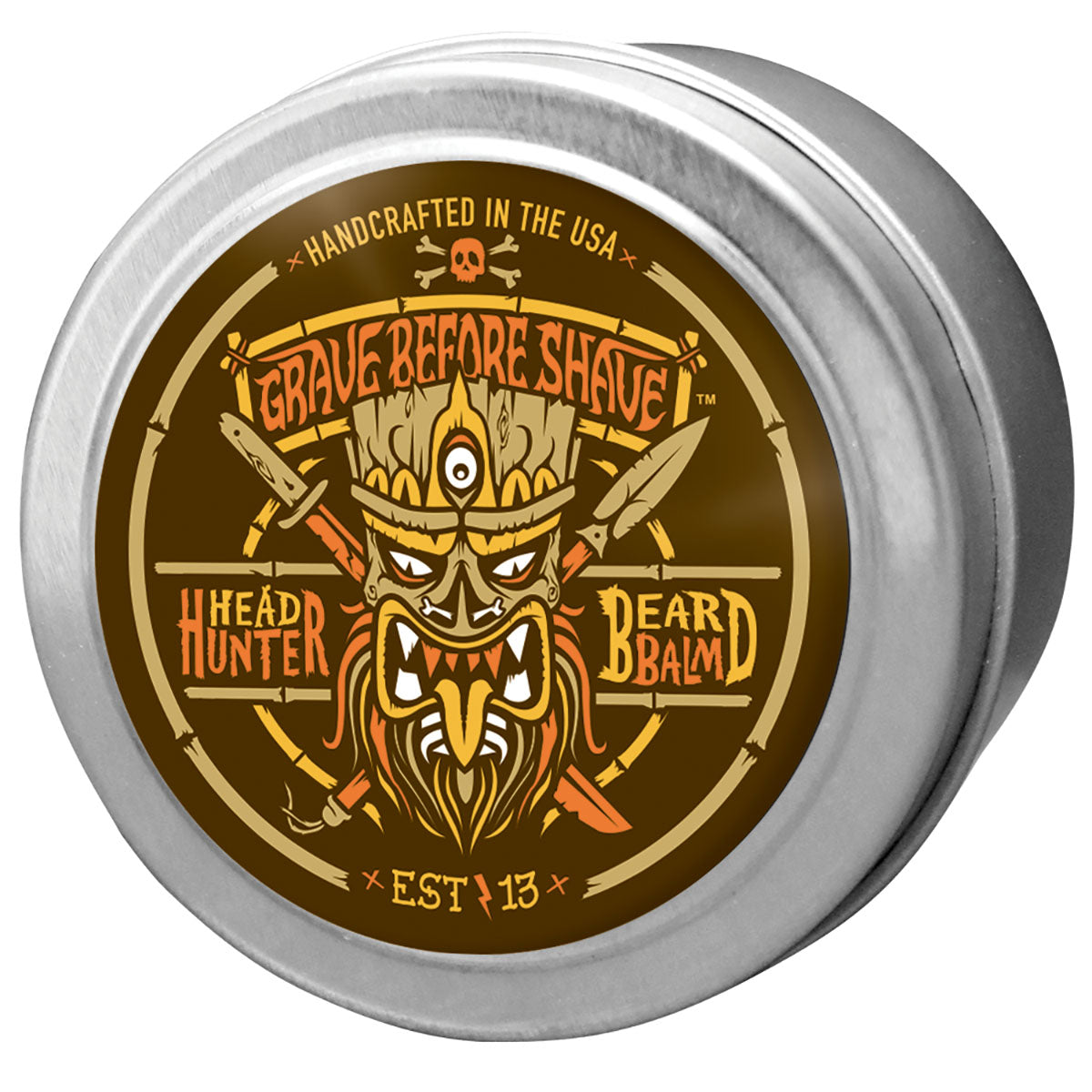 Grave Before Shave Beard Balm – 4 oz – 4OZHEADHUNTERBALMANGLE product view
