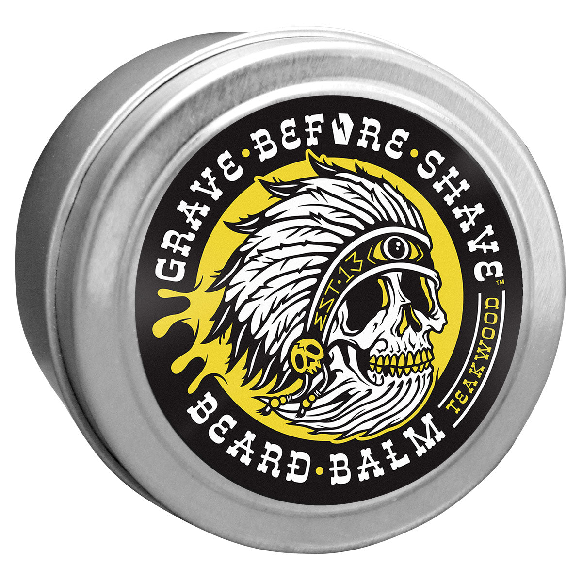 Grave Before Shave Beard Balm – 4 oz – 4OZTEAKWOODBALMANGLE product view