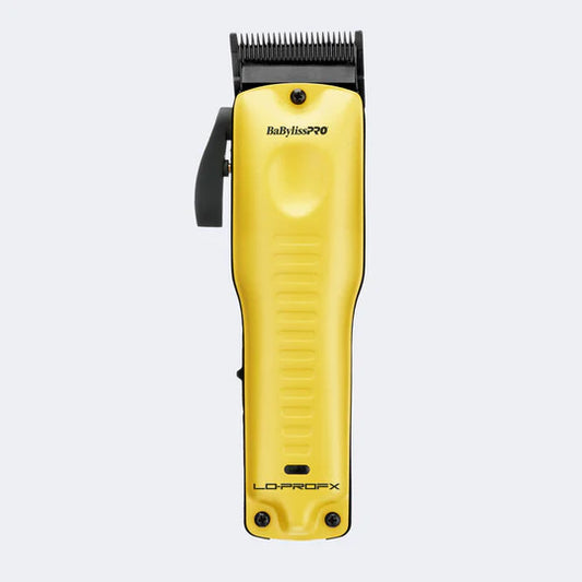 BaBylissPRO LoPROFX FX825YI yellow clipper isolated front view