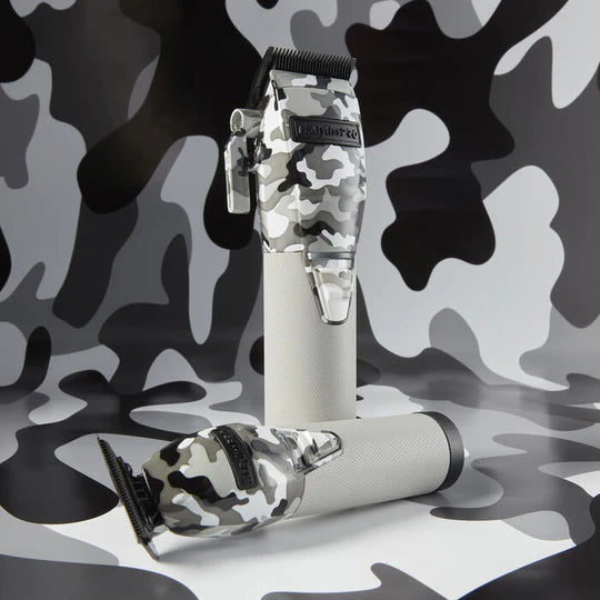 BaBylissPRO LimitedFX Camo Clipper & Trimmer Set – Metal Housing, Graphite Blades & Long Battery Life