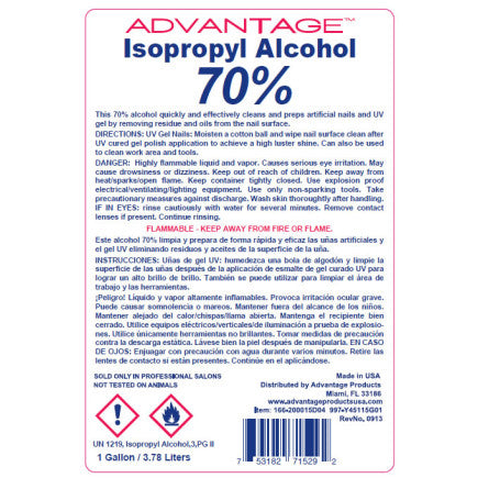 ADVANTAGE 70% ISOPROPYL ALCOHOL GAL