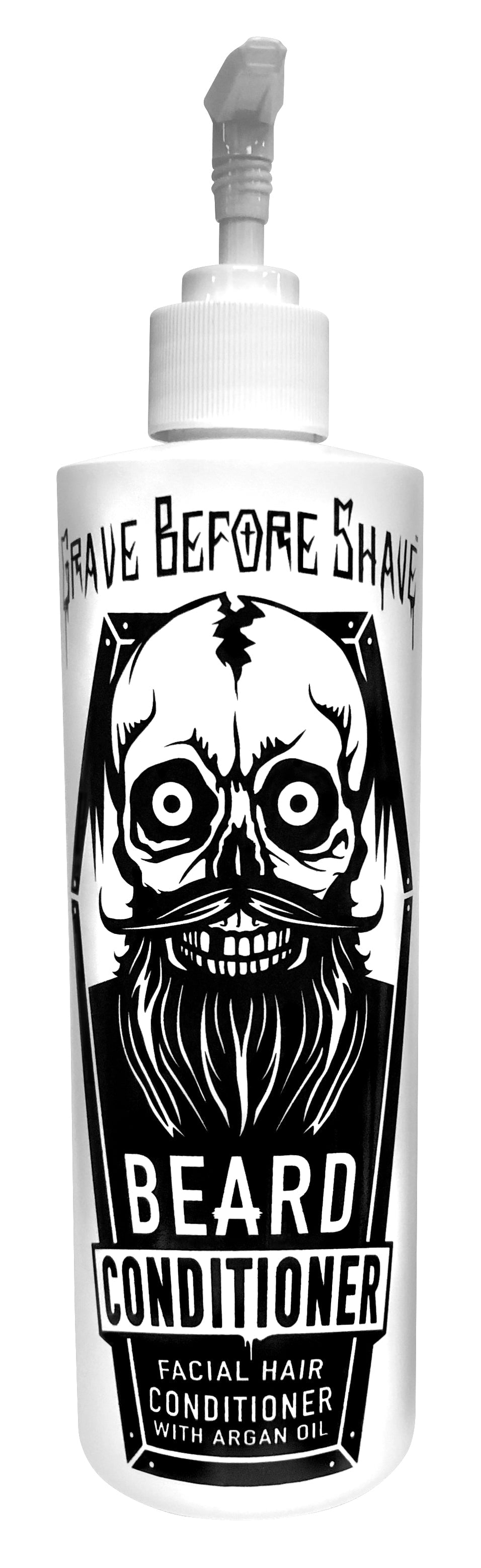 Grave Before Shave 16 oz beard conditioner front bottle view