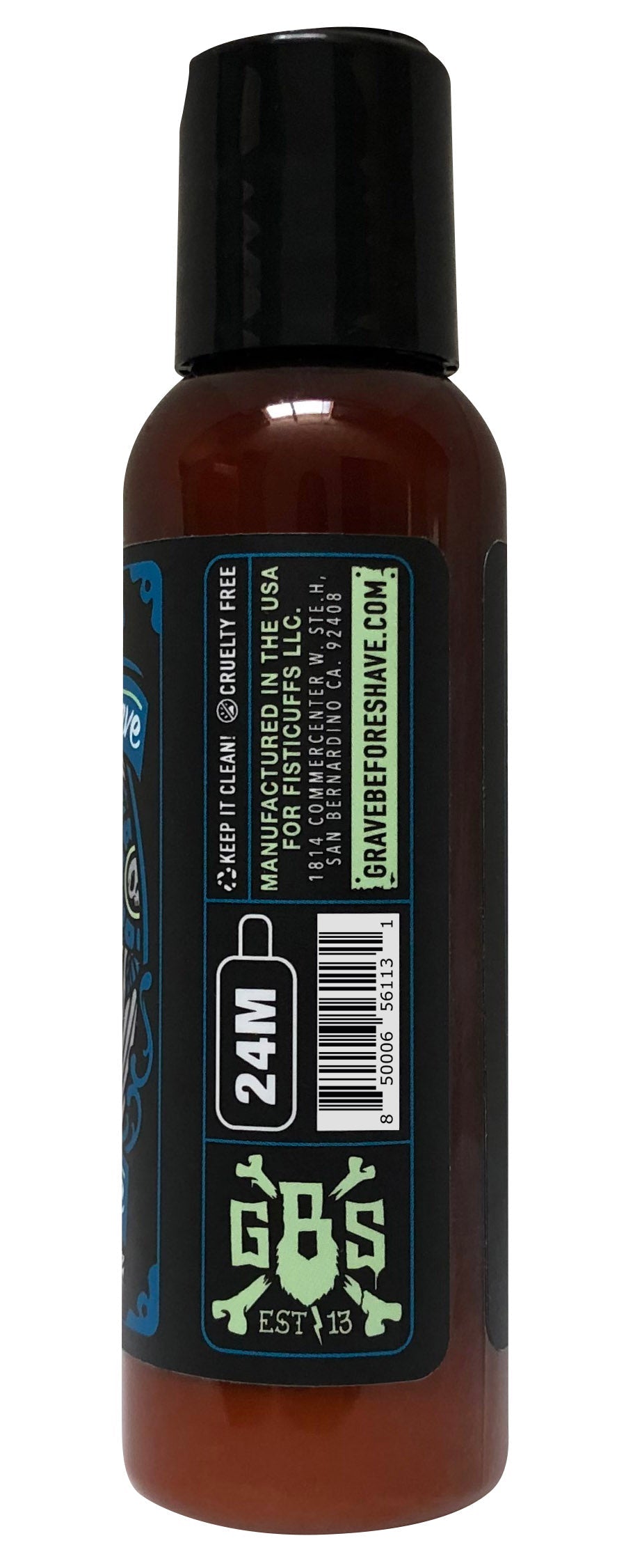Grave Before Shave Aphrodisiac beard cream side label